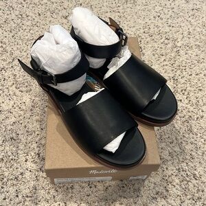 Madewell Open Toe Ankle Strap Sandals